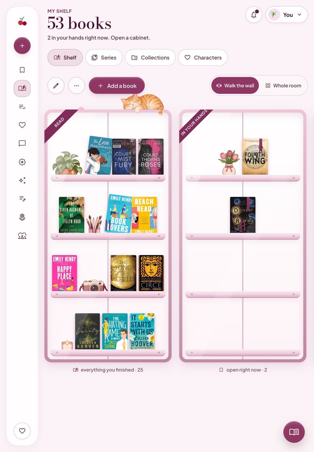 Cherry Books on a tablet